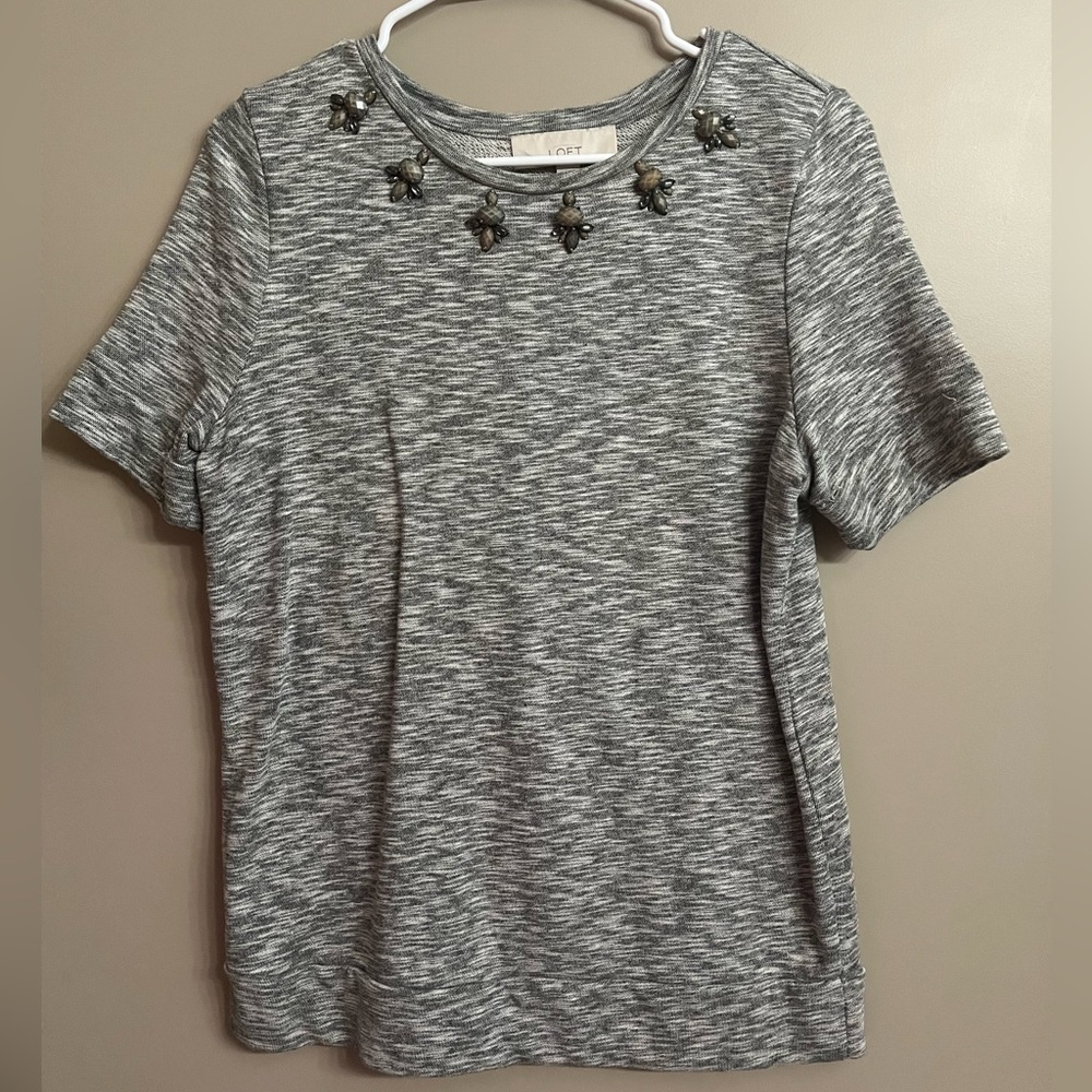 LOFT Jeweled T-shirt